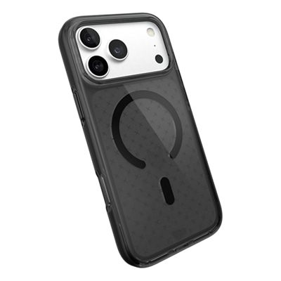 Tech21 EvoCheck Case w/ MagSafe for iPhone 18 Pro Max/17 Pro Max - Smokey Black, back view, back view-slide-2