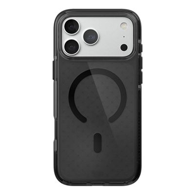Tech21 EvoCheck Case w/ MagSafe for iPhone 18 Pro Max/17 Pro Max - Smokey Black, front view, front view-slide-0