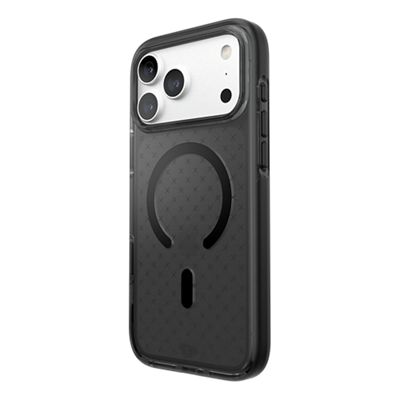Tech21 EvoCheck Case w/ MagSafe for iPhone 18 Pro Max/17 Pro Max - Smokey Black, right view, right view-slide-1
