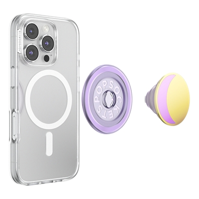 PopSockets PopGrip for MagSafe - Enamel Waxing Moon Lilac-slide-3