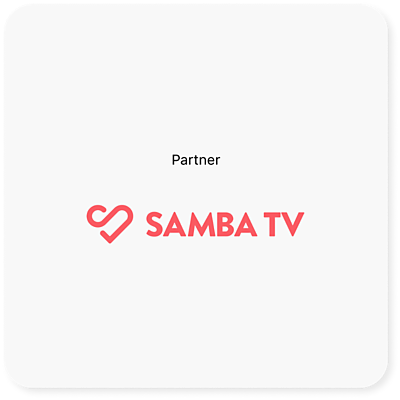 Cross-Platform Measurement partner includes, Samba TV