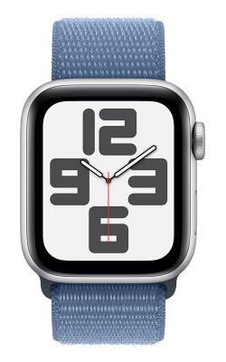 Apple Watch SE 2nd gen 40mm - Silver Aluminum Winter Blue Sport Loop