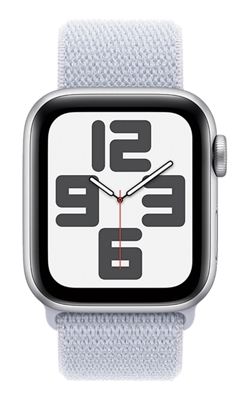 Apple Watch SE 2nd gen 40mm - Silver Aluminum Blue Cloud Sport Loop-slide-1