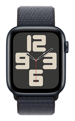 Apple Watch SE 2nd gen 44mm - Midnight Aluminum Ink Sport Loop-slide-1