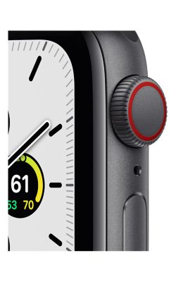 Apple Watch SE 44 mm - Al. gris espacial - Correa en color medianoche