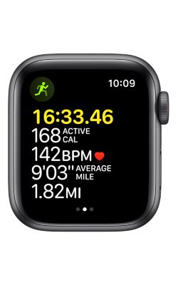 Apple Watch SE 44 mm - Al. gris espacial - Correa en color medianoche