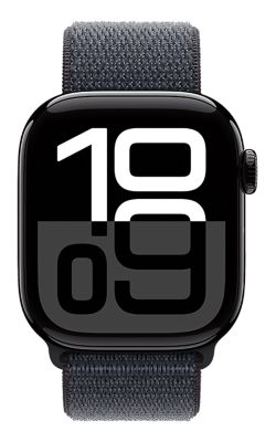 Apple Watch Series 10 42mm - Jet Black Aluminum Ink Sport Loop