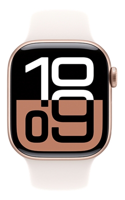 Apple Watch Series 10 42mm - Rose Gold Aluminum Light Blush Sport Band S/M-slide-1