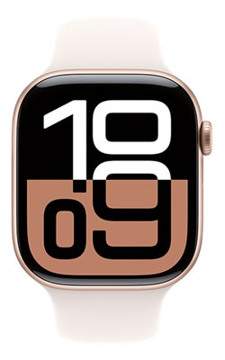 Apple Watch Series 10 46mm - Rose Gold Aluminum Light Blush Sport Band M/L-slide-1