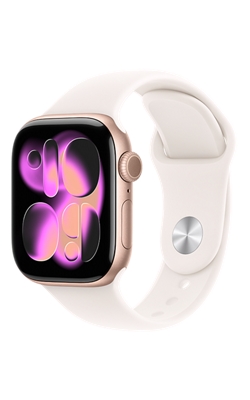 Apple Watch Series 11 42mm - Rose Gold Aluminum Case Light Blush Sport Band M/L-slide-0