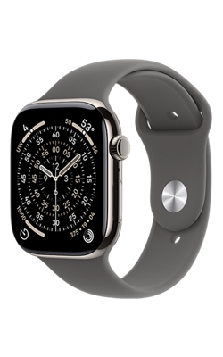 Apple Watch Series 11 46mm - Natural Titanium Case Stone Gray Sport Band M/L-slide-0