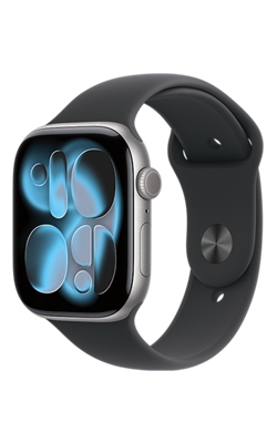 Apple Watch Series 11 46mm - Space Gray Aluminum Case Black Sport Band M/L-slide-0