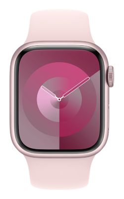 Apple Watch Series 9 41mm - Pink Aluminum Light Pink Sport Band M/L