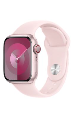 Apple Watch Series 9 41mm - Pink Aluminum Light Pink Sport Band M/L