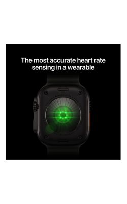 Apple Watch Ultra 4 - Natural Titanium Case Translucent Gray Ocean Band, right view, right view-slide-1