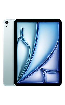 Blue iPad Air 11-inch (M2) shown.