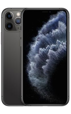 Front View iPhone 11 Pro Space Gray