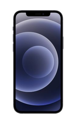 Vista trasera del iPhone 12 negro