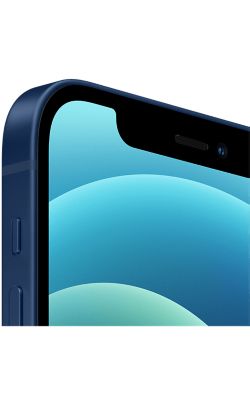 Lateral derecho del iPhone 12 azul