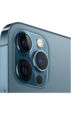Left View iPhone 12 Pro Max Pacific Blue, left view, left view-slide-3