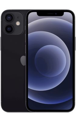 Vista frontal del iPhone 12 mini - Negro