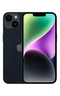 Apple iPhone 14 - Midnight - 128GB, front view, front view-slide-0