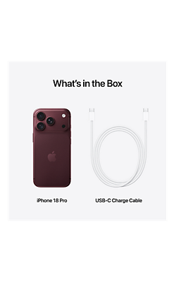 Apple iPhone 18 Pro - Burgundy - 256GB, left view, left view-slide-3