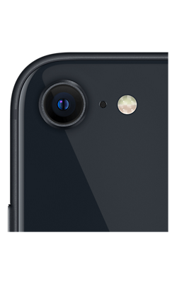 Apple iPhone SE 3rd gen - Midnight - 64GB, back view, back view-slide-2