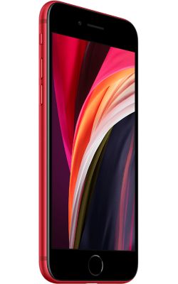 Left View iPhone SE (PRODUCT)RED