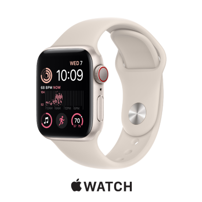Apple watch in starlight color