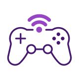 A gaming controller. 