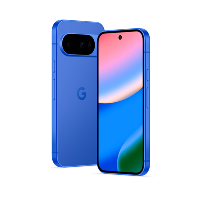 Front and back of a Google Pixel 10.