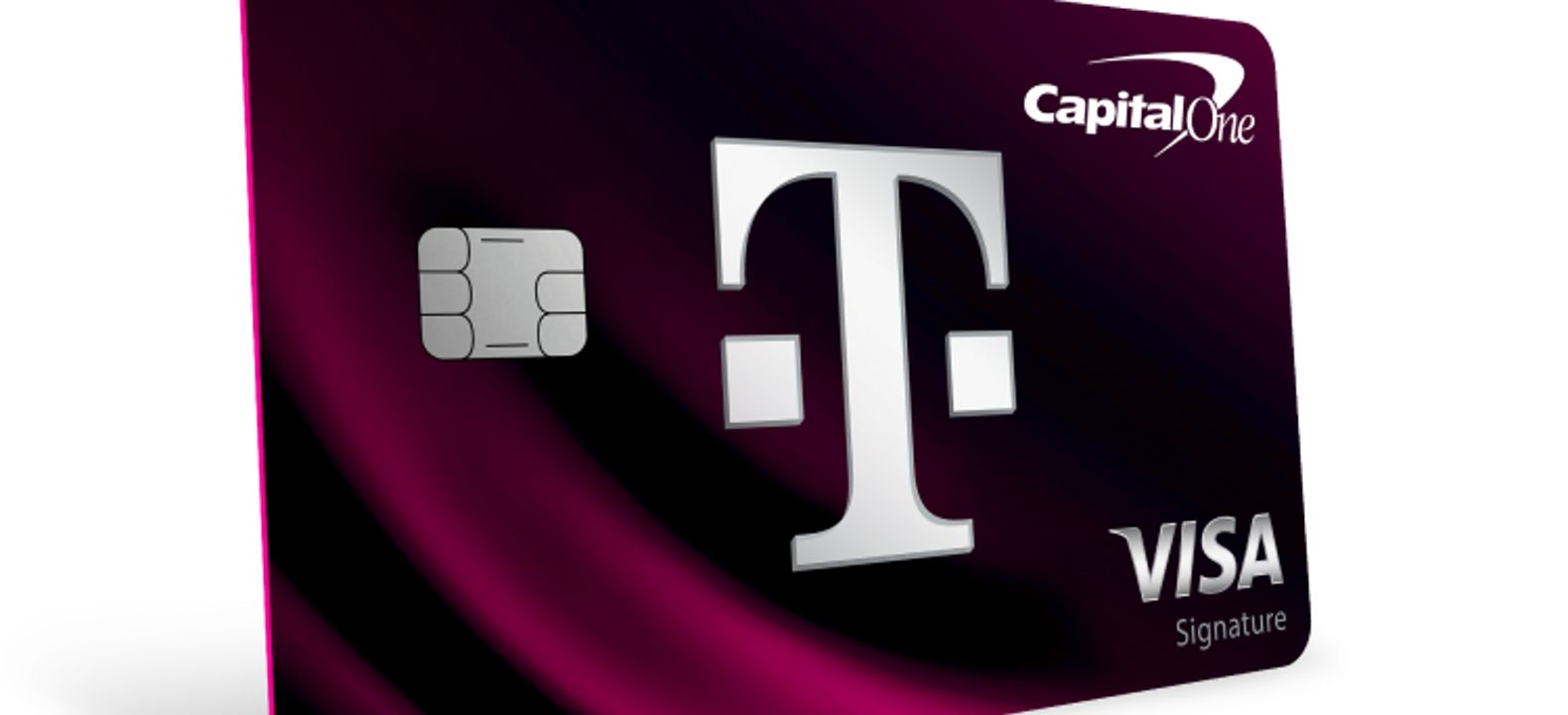 A T-Mobile Visa card at a slight angle.