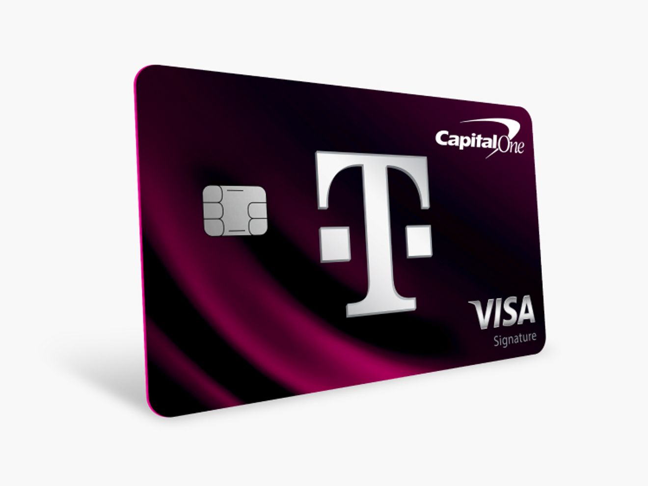 A T-Mobile Visa card at a slight angle.