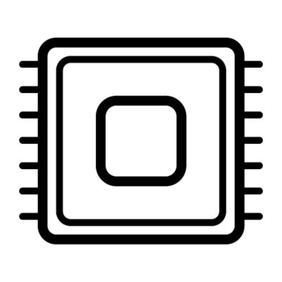 An icon of a digital phone chip.