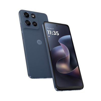 A Motorola moto g smartphone pair, highlighting the display on one device and the rear camera design on the other.