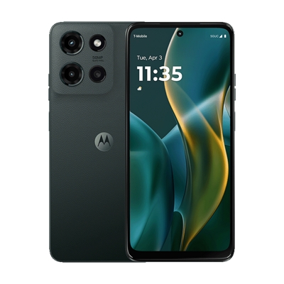 Front and back of dark moto g 