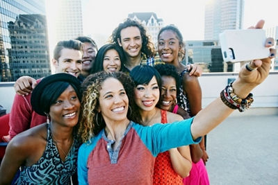 Friends Group Selfie