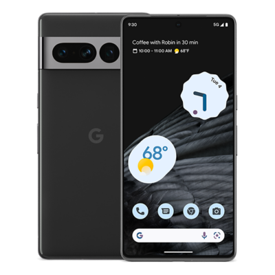 Back and front sides of a Google Pixel 7