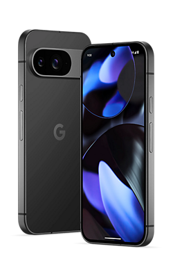 Google Pixel 9 - Obsidian - 128GB, front view, front view-slide-0