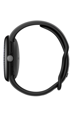 Google Pixel Watch 5 41mm - Matte Black Aluminum Case / Obsidian Active Band (2nd gen) - 64GB, right view, right view-slide-1