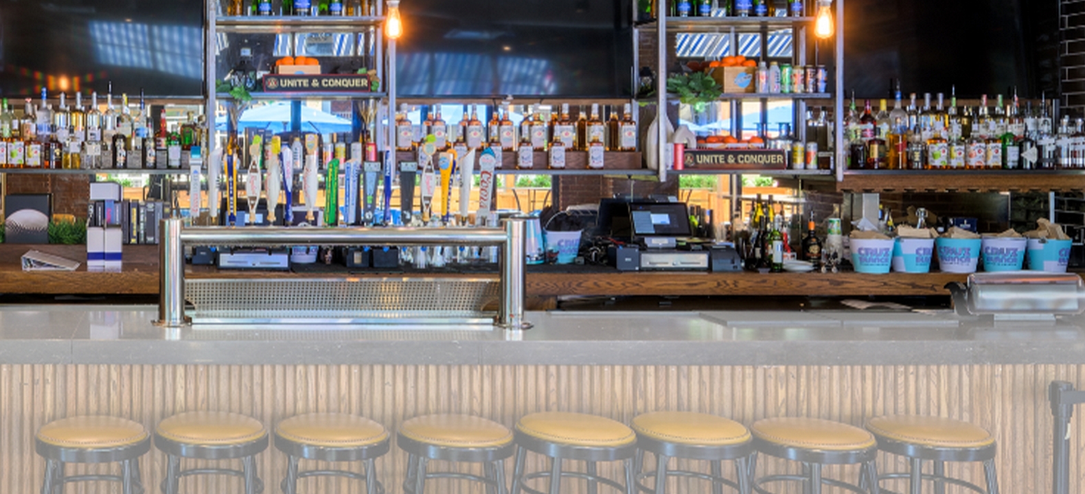 The bar at Club Magenta. 