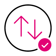 No Caps up and down arrow icon