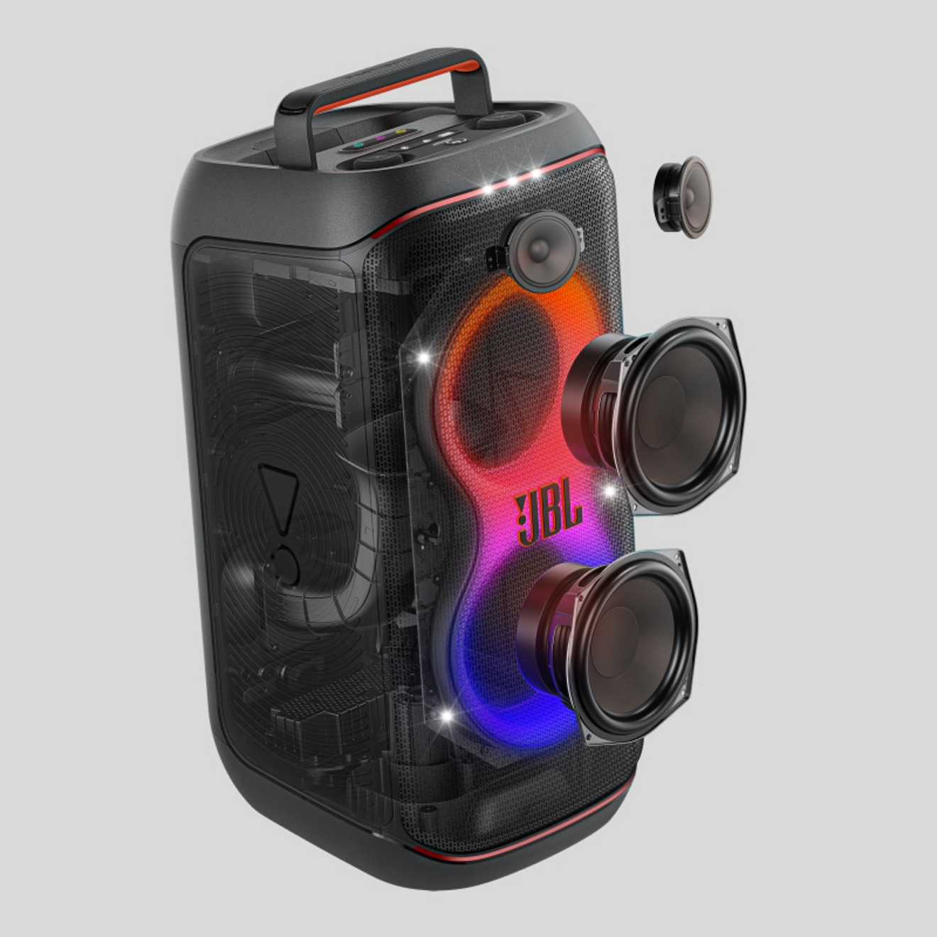 Expanded View of JBL Pro Sound device