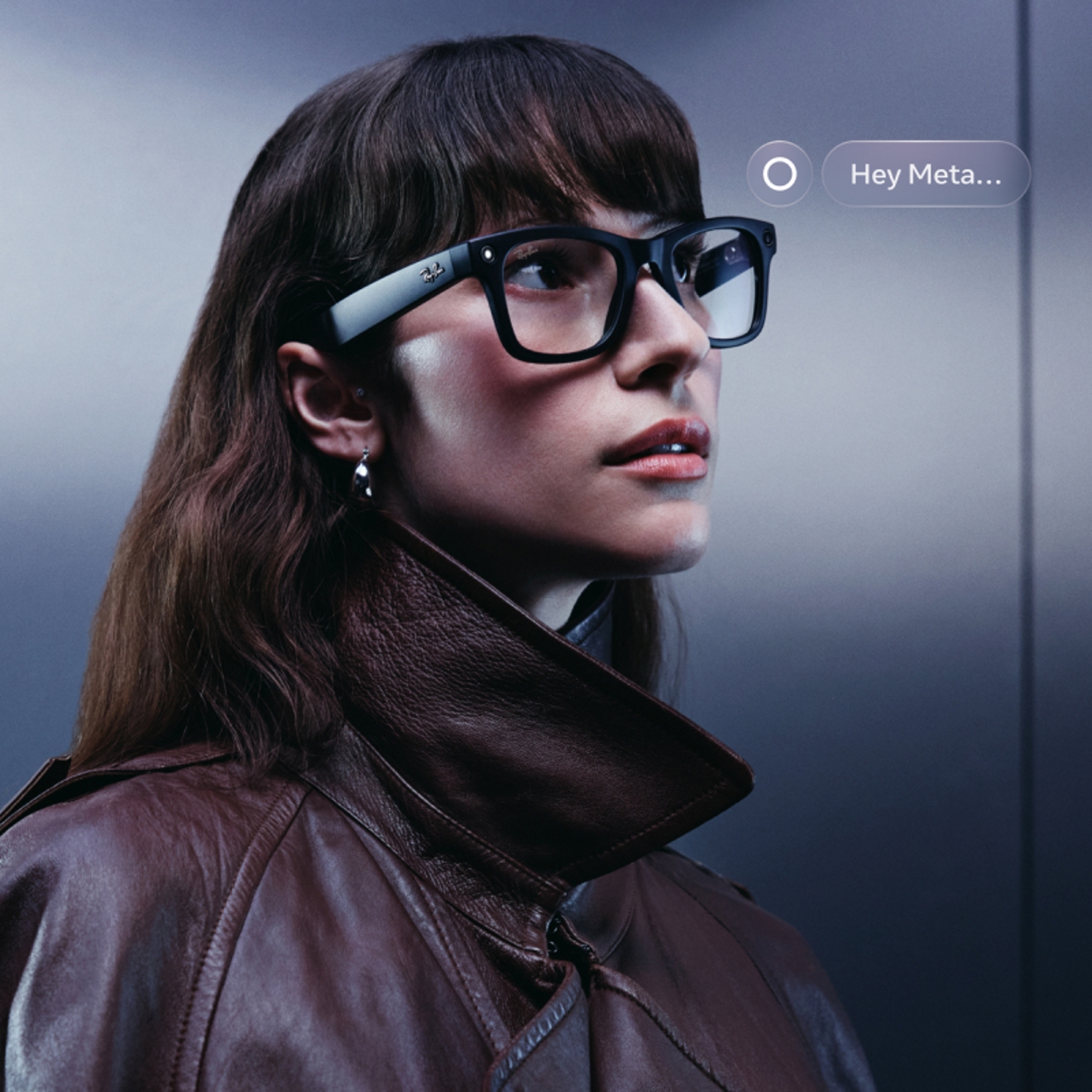 Woman wearing Ray-Ban Meta Gen 2 glasses