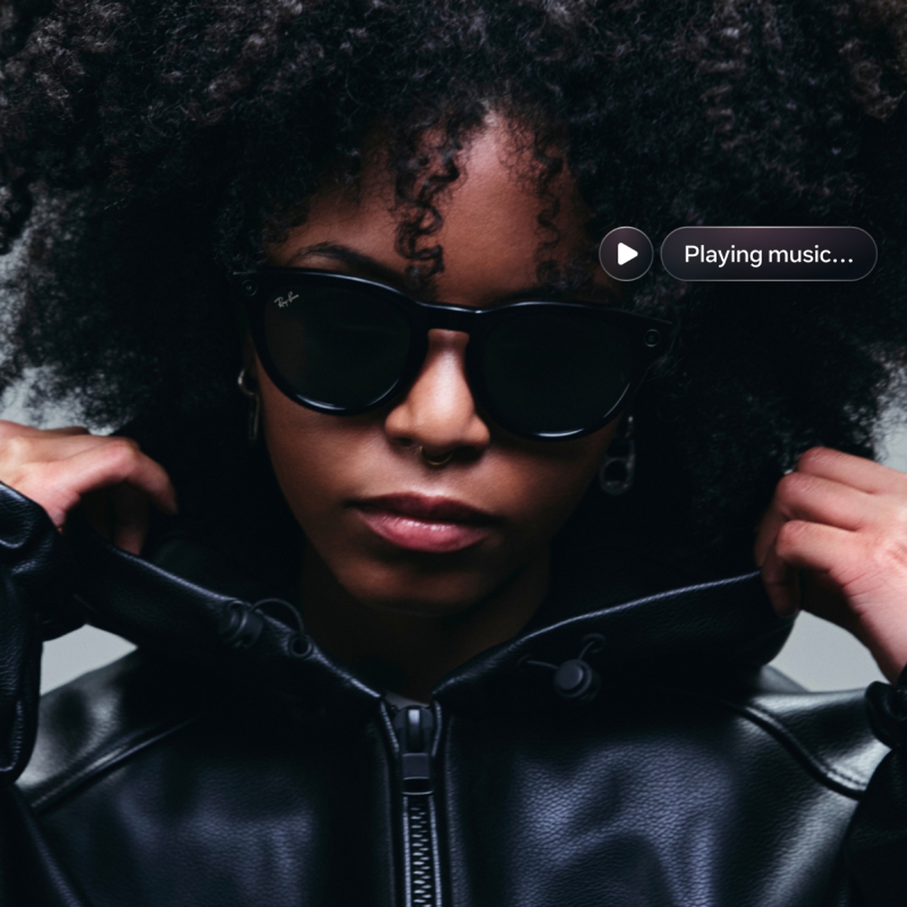 Woman wearing Ray-Ban Meta Gen 2 glasses