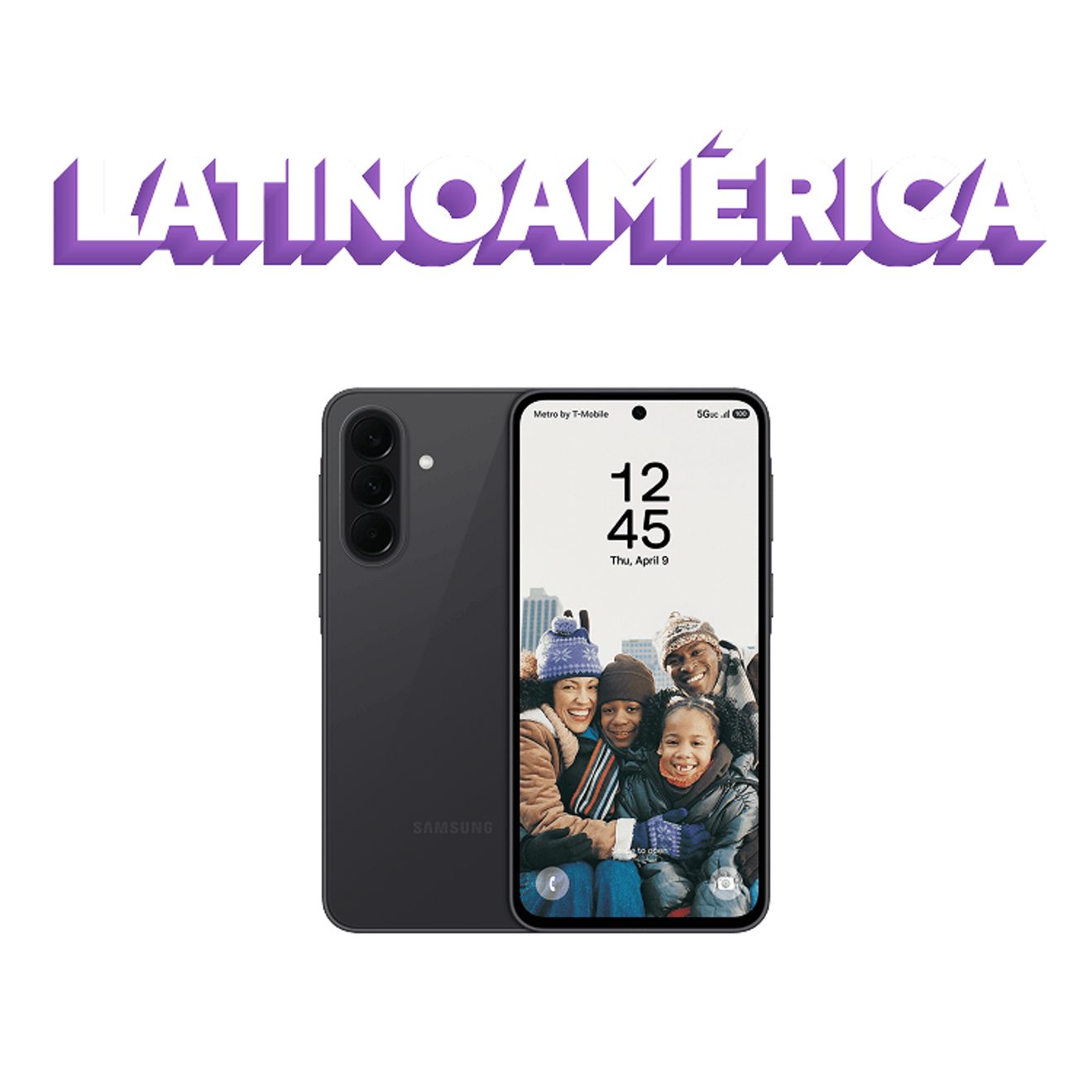 Llamadas y mensajes de texto a Latinoamérica (México) y un Galaxy A37 5G gratis.