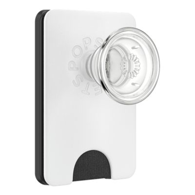 PopSockets PopWallet for MagSafe Devices - White/Clear