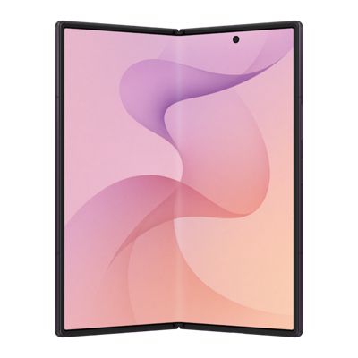 Samsung Galaxy Z Fold8 Ultra in black, shown fully open with an expansive foldable display and slim bezel design.