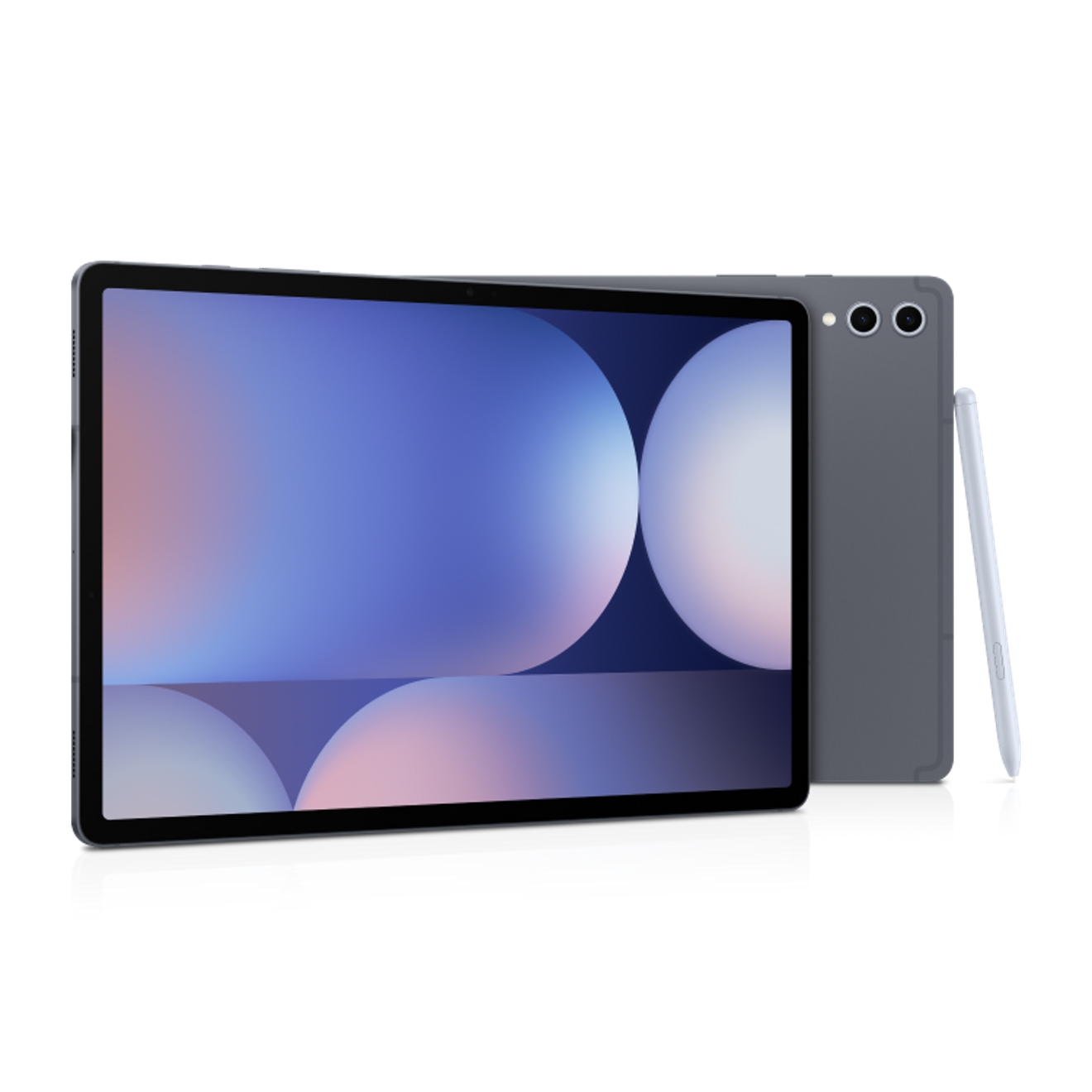 Two Galaxy Tab S10+ 5G, one facing forward and one backwards.